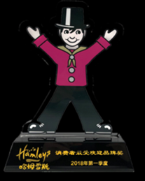 Most welcomed brand award from Hamley’s China